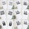 Twins Baby Pregnancy Announcement Gender Reveal Bodysuits Baby Shower Gift Newborn Boys Girls Twin Playsuit Drop Ship