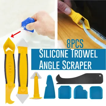 

8Pcs/set Door Silicone Sealant Spreader Spatula Scraper Cement Caulk Removal Tool DIY Window Finishing Sealant caulking tool kit