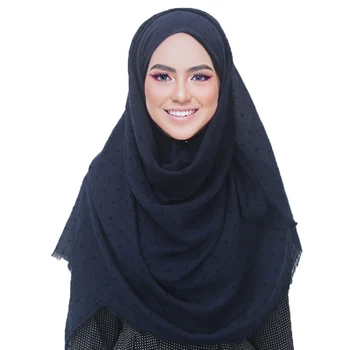 

10 pcs/lot Women hijab scarf polka dot shawls muslim scarves viscose wraps Islamic headband scarves