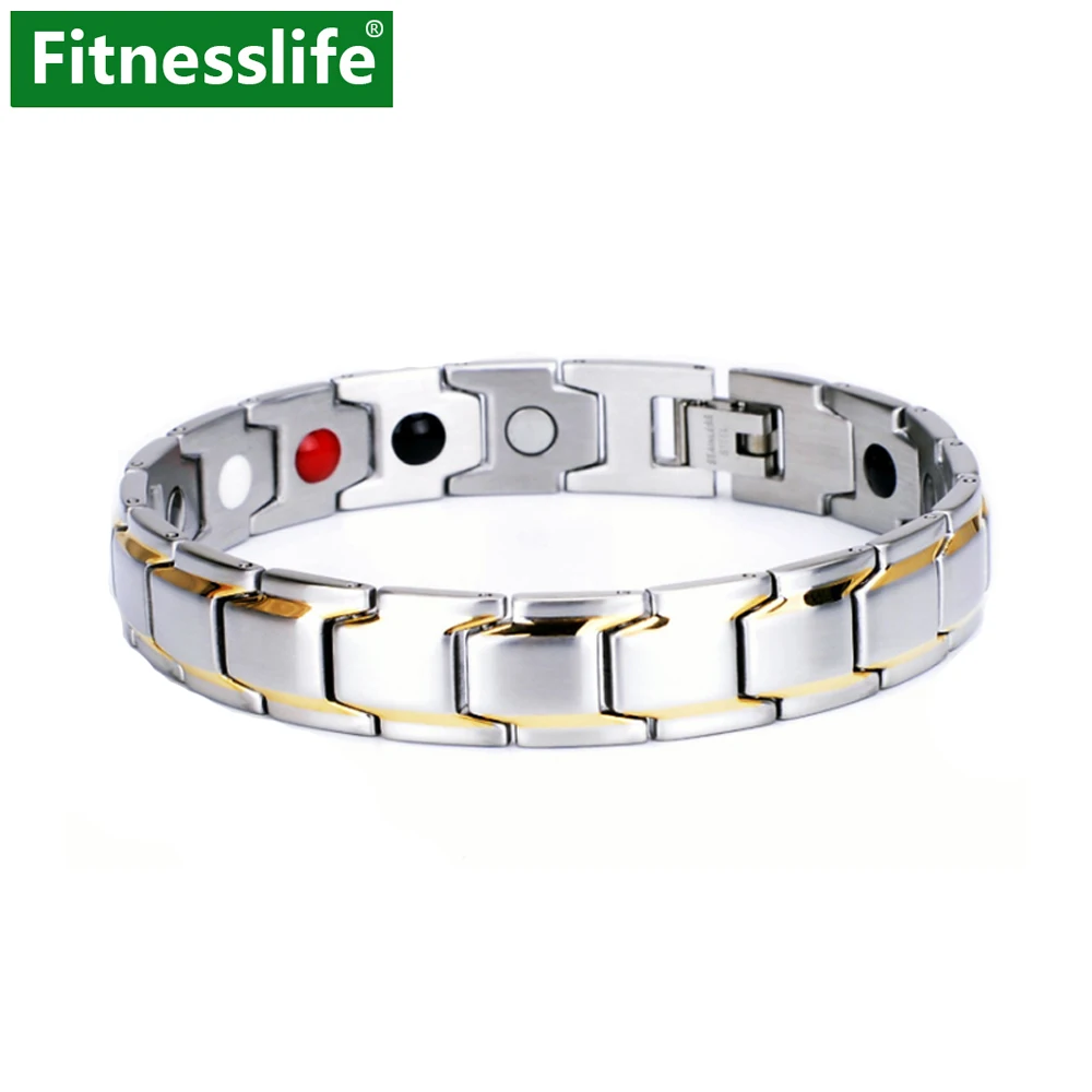 

Bracelets Health Care Loss Weight Effective Therapy Wrist Negative Ion Neodymium Magnet Germanium Power For Man and Woman