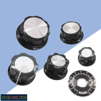 

A01 A02 A03 A04 A05 Potentiometer Knob Bakelite Knob Hat Scale 4mm/6mm/6.4mm
