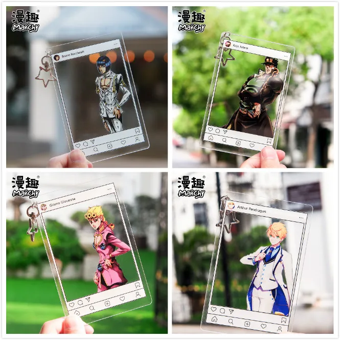 

Anime Jojo's Bizarre Adventure Cosplay Keyring Key Holder Fashion Cartoon Figure Keychain Jewelry Gift Accessories