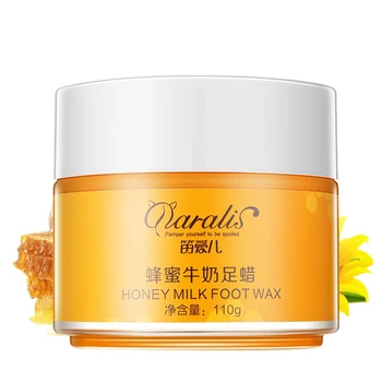

Daralis Milk Honey Paraffin Wax Foot Mask Feet Care Foot Mask Moisturizing Whitening Cream Exfoliating Calluses Foot Cream 110G