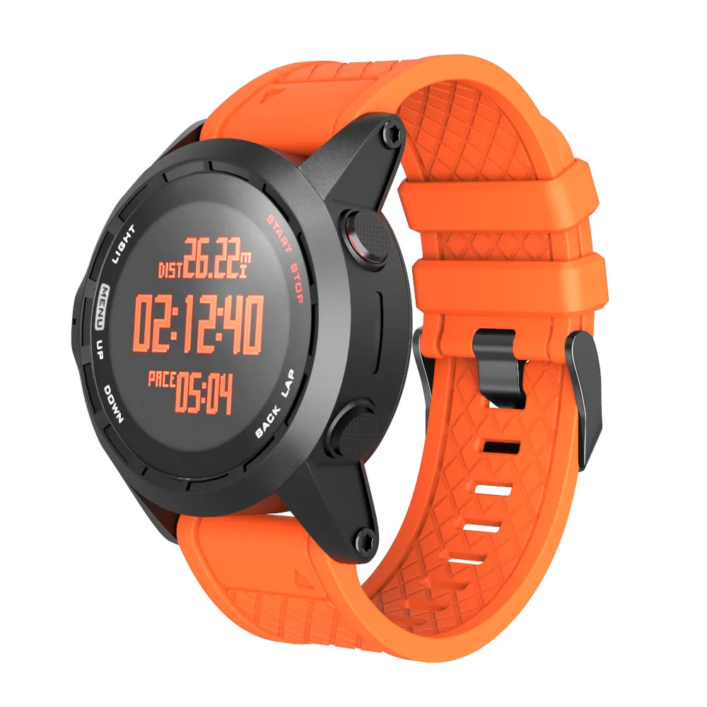 26 мм силиконовый ремешок для Garmin Fenix 2/Fenix 1/Fenix 3/Fenix 3HR ремешок для Garmin Fenix 5X gps Смарт часы