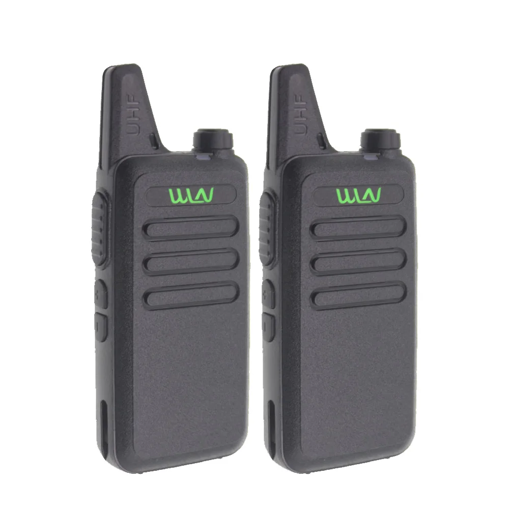 2 шт WLN KD-C1 рация UHF 400-470 МГц 16 канальный мини-портативный приемопередатчик радиостанции WLN - Цвет: Black-2pcs