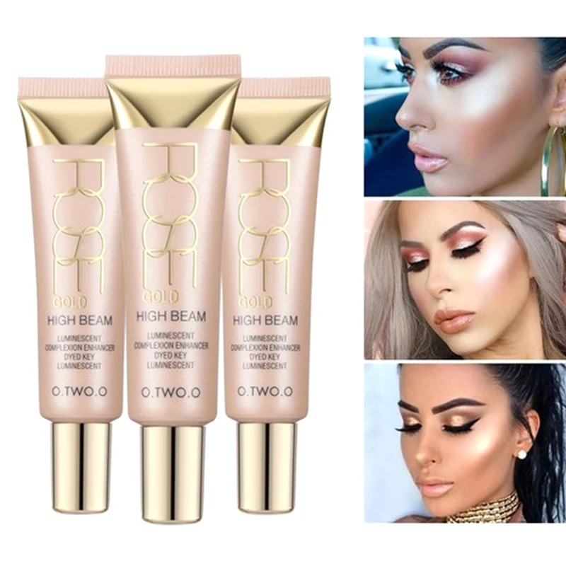 Хайлайтер крем для придания яркости контурам светящийся макияж Bronzer Cosmetics 998