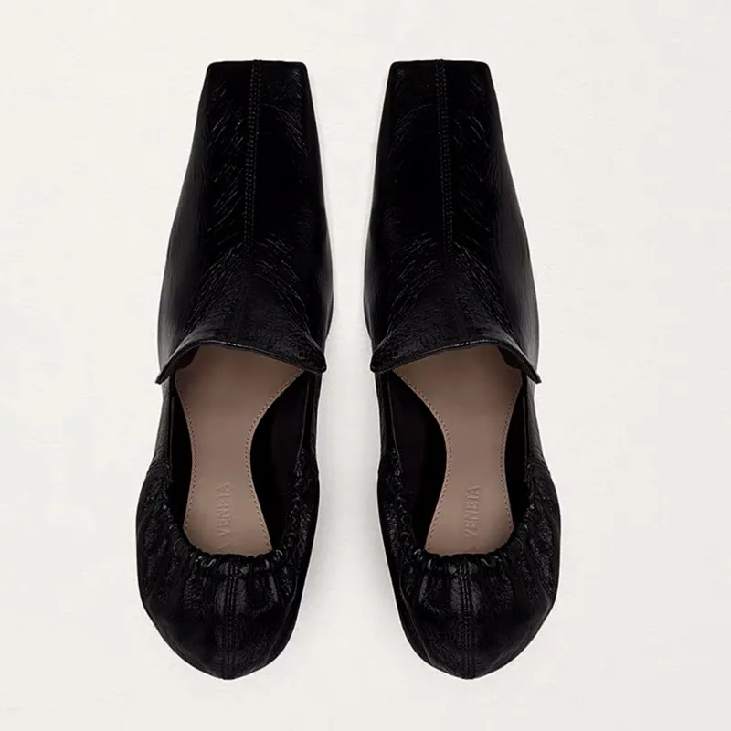 2020 New Early Spring Women Pumps Shoes Retro Fashion Square Toe High Heels Lady Shoes Elasticated Female Heel Shoes Big Size 40 (2)