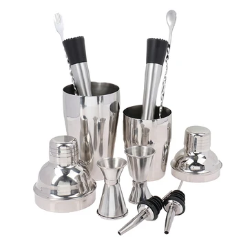 

350ML/550ML Professional Stainless Steel Bartender Wine Cup Cocktail Mixer Martini Cocktail Shaker Bar Set
