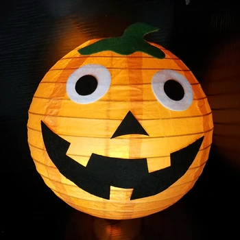 

Party Bar DIY LED Light Portable Pumpkin Lantern Atmosphere Decorations Halloween Props Hanging Outdoor Indoor Children Home