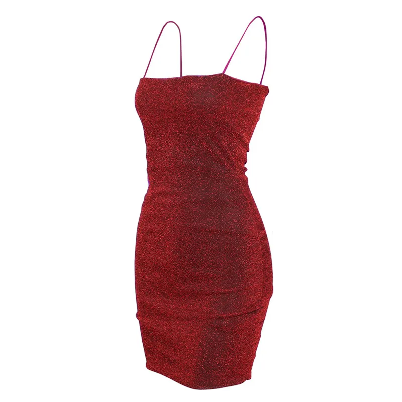Solid color mini dress with hips and suspender dress (5)