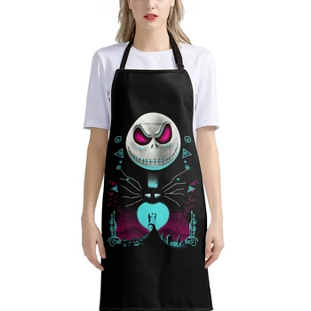 

The Nightmare Before Christmas Half-length Apron Waterproof and Oil Stain Kitchen Cooking Apron Knife Polyester Adjustable Bibs
