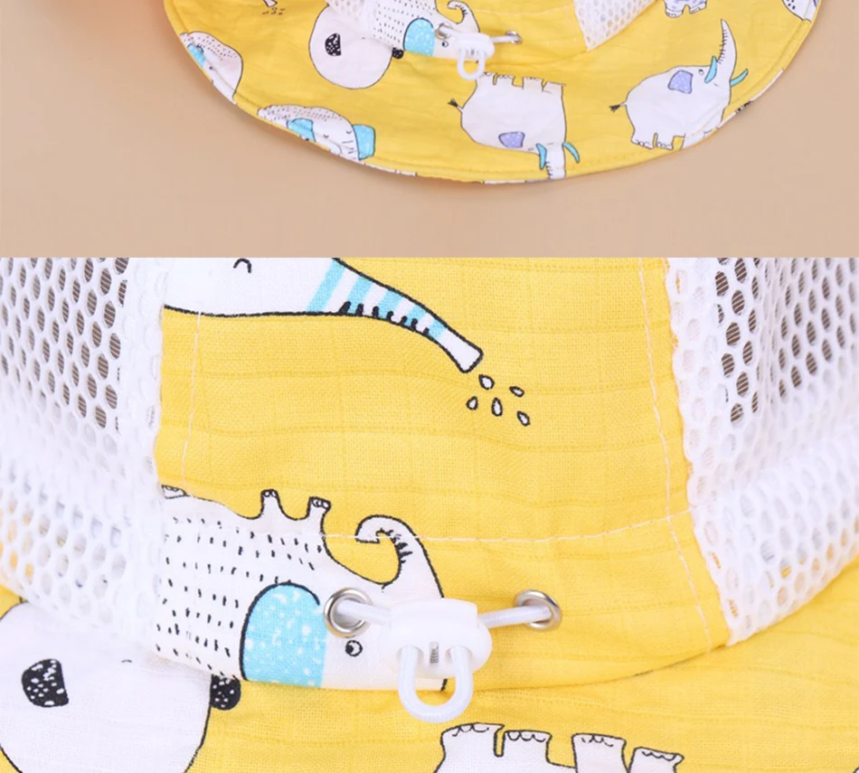 pacifier for baby Summer Child Big Brim Fashion Fisherman Hat Boy Cartoon Animal Print Bucket Hat Girl Breathable Net Outdoor Travel Sun Hat baby accessories carry bag	