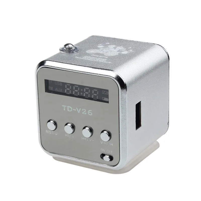 Мини MP3-плеер усилитель Micro SD TF usb-флеш-накопитель динамик с fm-радио# T2
