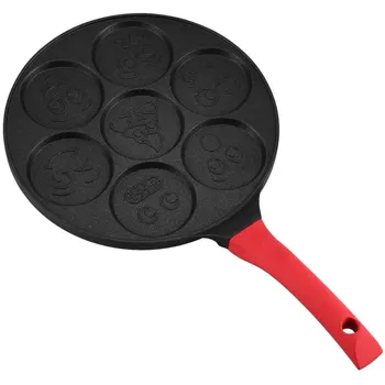 

Aluminum Alloy Non-stick Breakfast Pot Smile Face Mold Pancake Omelette Pan Egg Pot kitchen accessories Aluminum Alloy Mold
