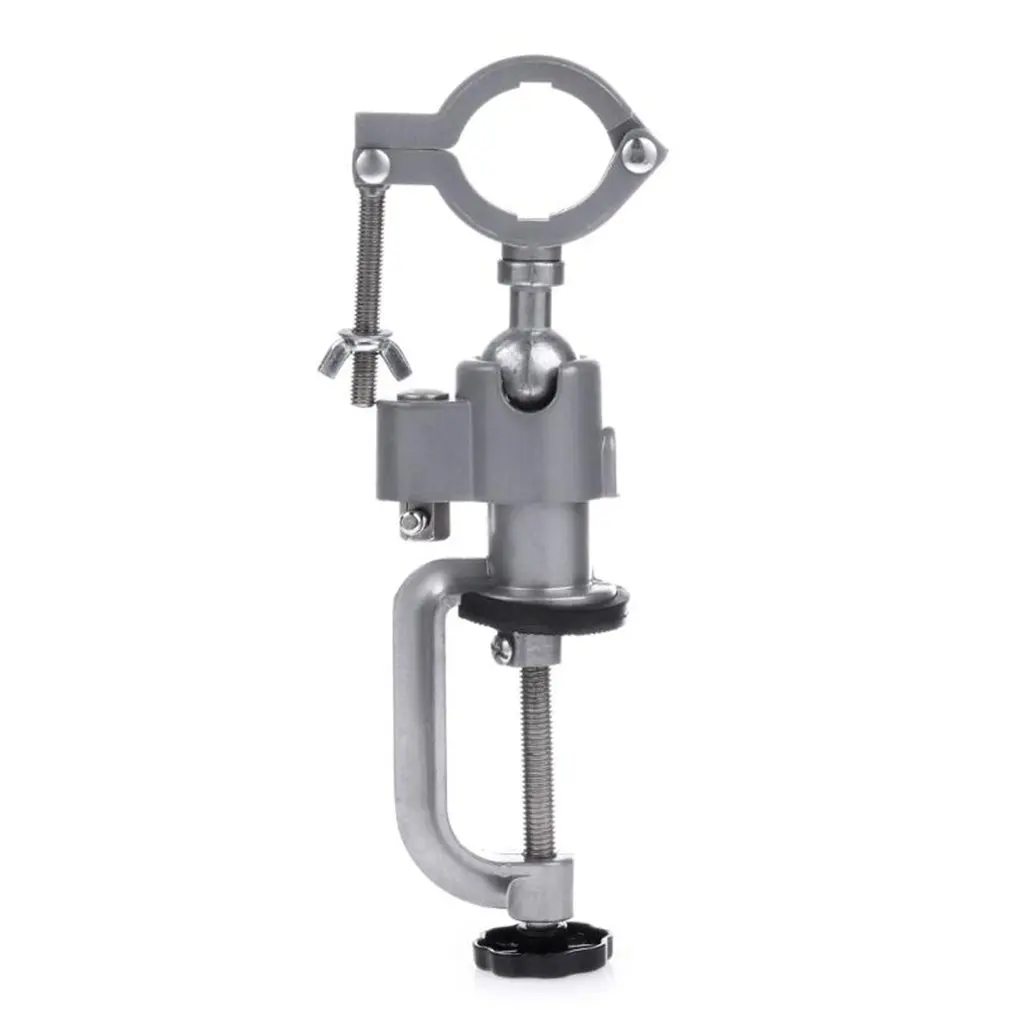 

360 Degree Universal Table Bench Vice Clip-on Round Head Clamp Vise for Electric Drill Bench Screw Clamp Grinder Tool Holder