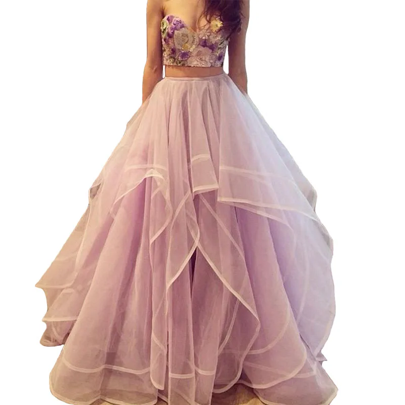 Paars Tweedelige Lange Prom 2018 Sweetheart Lovertjes Borduren Lijfje Tulle Wedding Party Hot Koop moeder van de bruid jurk Paars Tweedelige Lange Prom 2018 Sweetheart Lovertjes Borduren Lijfje Tulle Wedding Party Hot Koop moeder van de bruid jurk