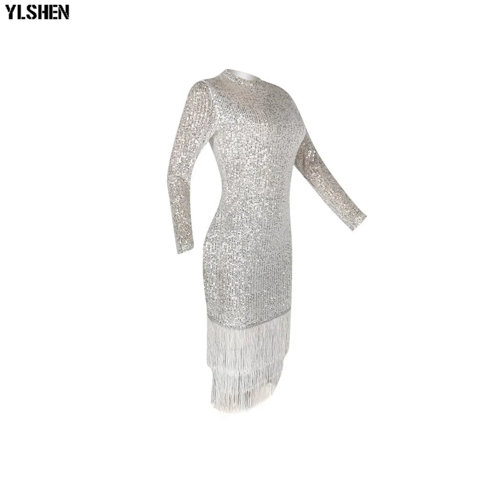 African Dresses for Women Dashiki Super Elastic Sequins Tassel African Dress African Clothes New Ankara Dresses Africa Clothing 18