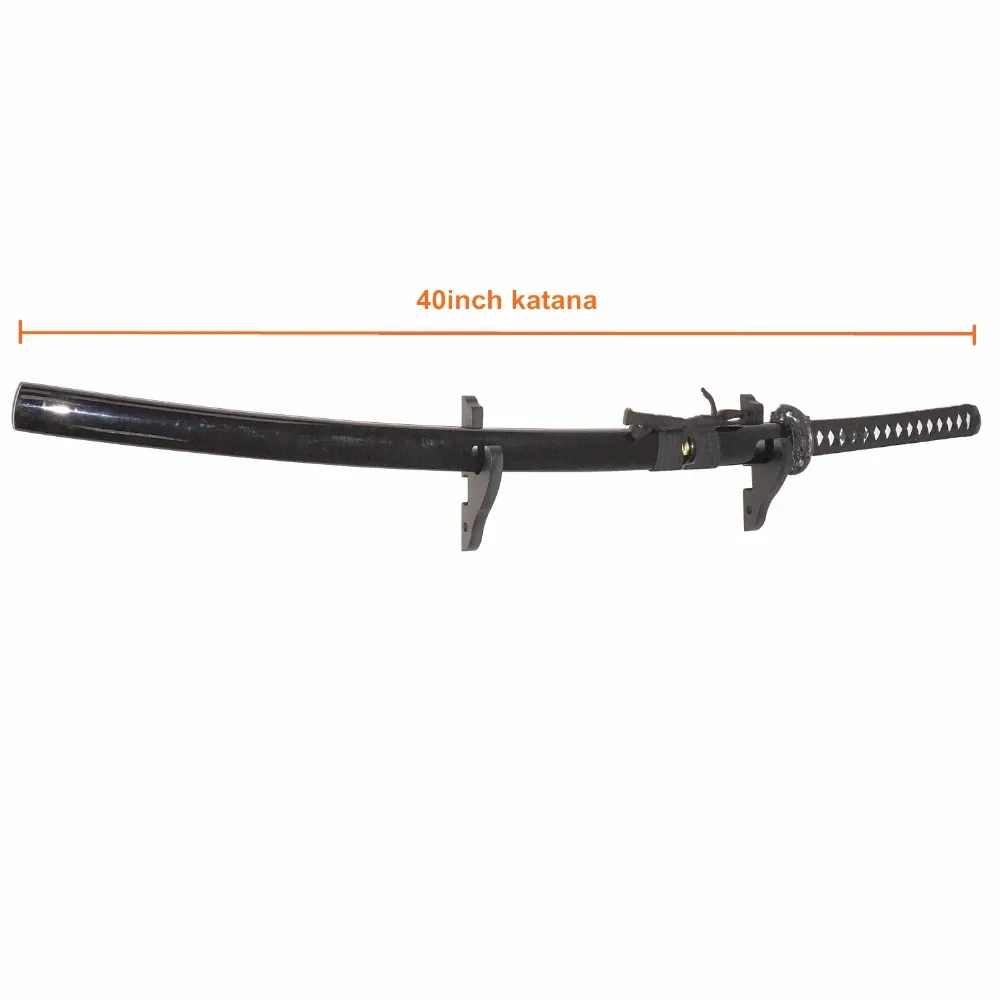 Supporto Parete Per Spade Samurai - Display 4 Livelli Per Katana, Wakizashi E Spade Da Collezione, Nero - Foto 9