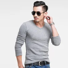 Теплая мужская майка,, высокое качество, Осень-зима, мужская, теплая, длинный рукав, на каждый день, v-образный вырез, бархат, толстая, плюс, толстая, мужские футболки