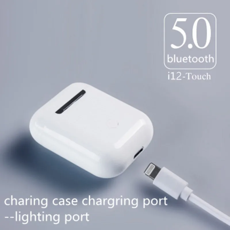 Дешево Новые i12 TWS мини беспроводные наушники Bluetooth наушники 5,0 бас наушники сенсорное управление наушники гарнитуры PK i9s i10 i11 i30 tws