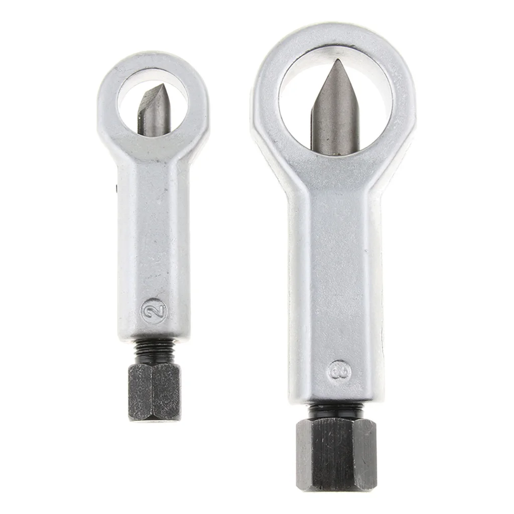 2PCS Set Nut Splitter Cracker Remover Cutter, Hardened steel cutters and forged grips for strength and durability