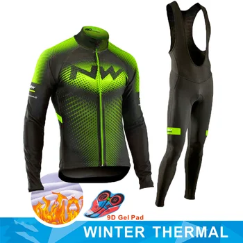 

Winter Thermal Fleece 2020 Northwave Cycling Jersey Long Set MTB Cycle Clothing Sportswear Mountain Bike Clothes ropa ciclismo