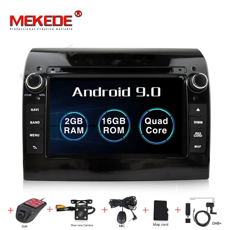 " Android7.1 Авто Радио автомобильный dvd-плеер gps навигация Мультимедиа Стерео для Fiat Ducato 2008- CITROEN Jumper PEUGEOT Boxer - Цвет: 16G camera DVR DAB