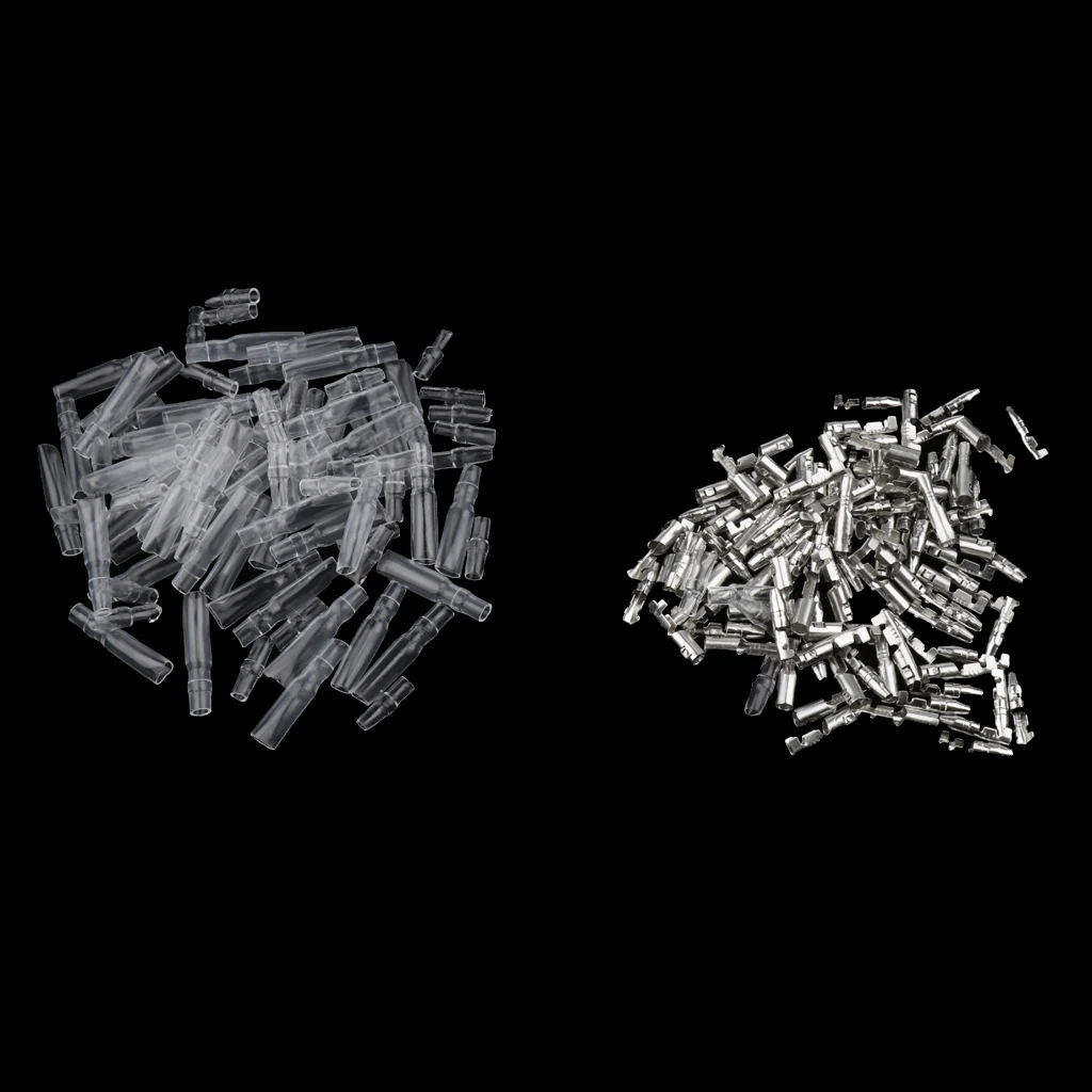 200 Pcs 3.9mm Car Truck Insulation Bullet Connector Wire Terminals Kits For Motorcycle Scooter Moped Car Kit Car Atv Quad