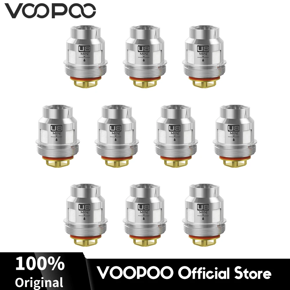 Катушки для вейпа U8 VOOPOO Uforce Octuple сопротивление 0 15 Ом электронных сигарет Tank