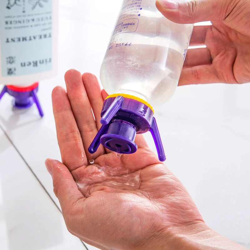  6Pcs Bottles Stand Cap Kit Set Easy Pour Out Thick Liquid Bottle Emptying for Women Make-up Kitchen Bathroom HP1072 F1 | Дом и сад