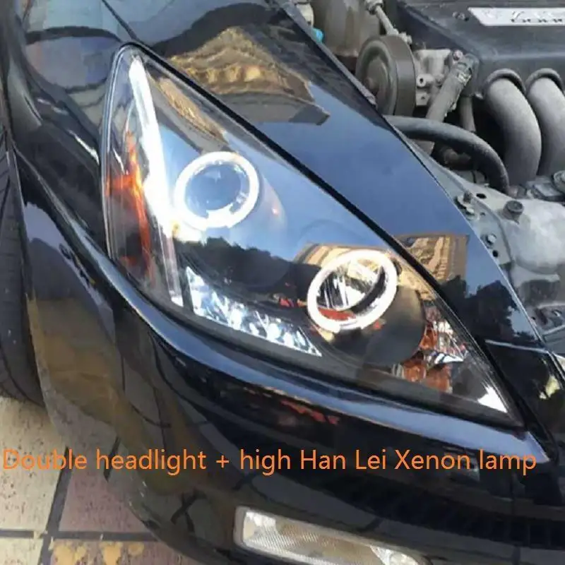 MODEL E Аксессуар для укладки Drl Led Automovil Cob боковой сигнал поворота фары автомобиля фары в сборе 03 04 05 06 07 для Honda Accord - Цвет: MODEL E