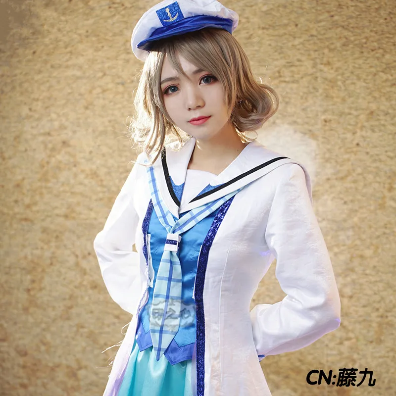 Lovelive Солнечный свет SS Aqours OP2 Mari Yoshiko Riko Rikoall членов женский косплей-костюм платье Рождественская юбка аксессуары для волос