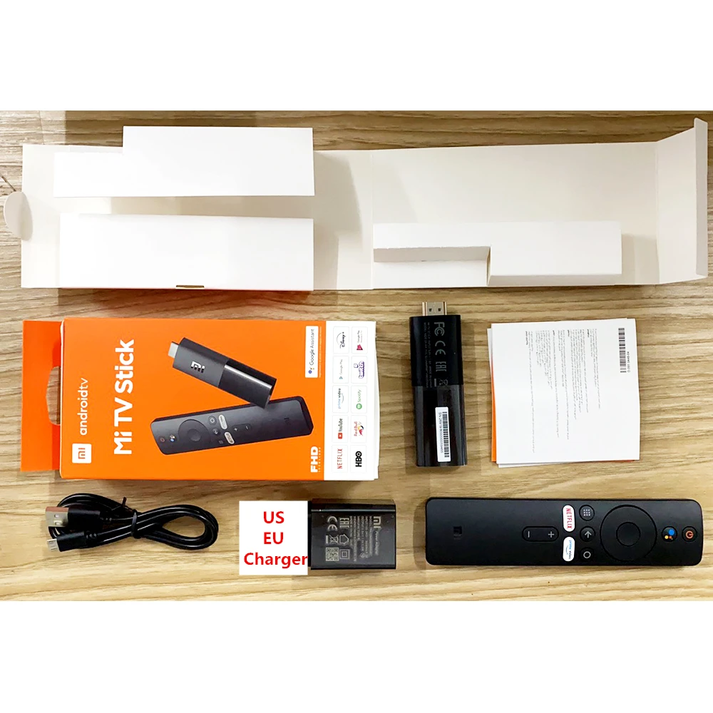 В наличии глобальная версия Xiaomi TV Stick 2K HDR Android 9 0 Wifi Google Assistant Dongle 1 ГБ 8 Bluetooth 4 2 Mi
