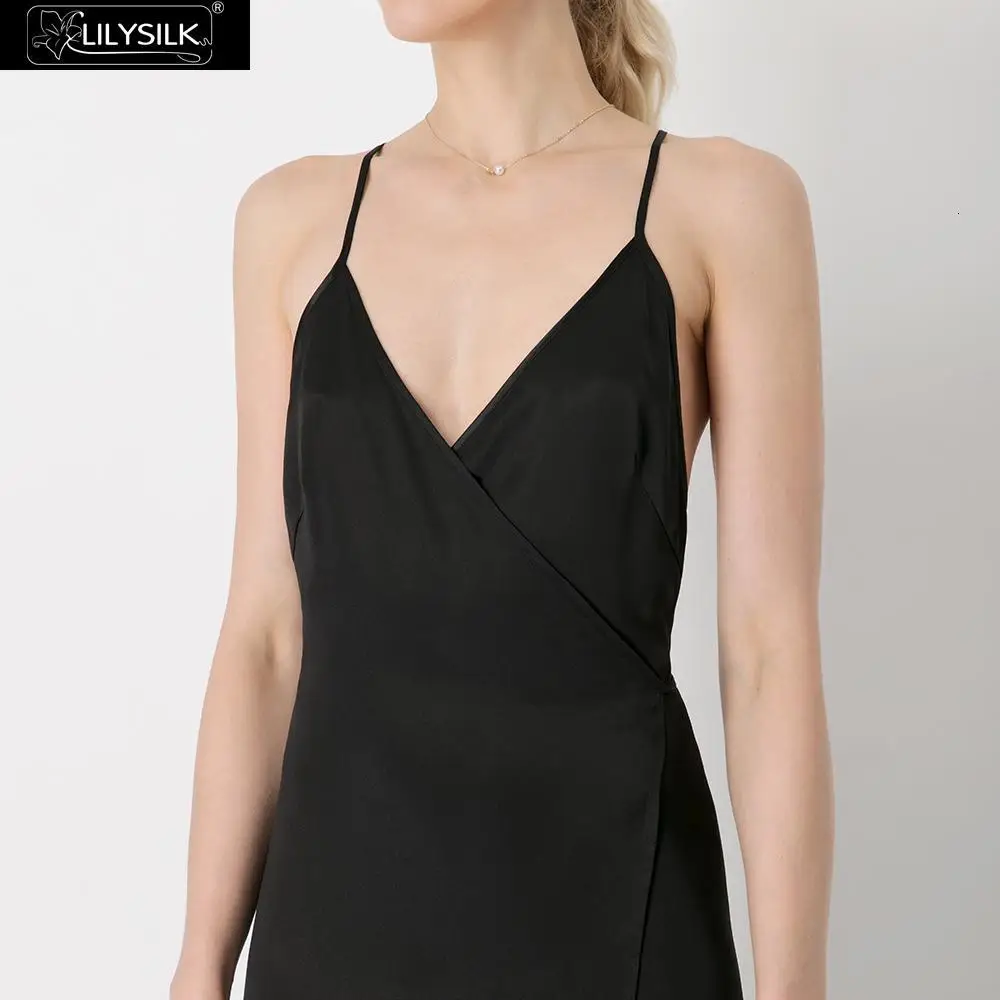 LILYSILK платье женская шелковая одежда 19 мм идеальные Вечерние Элегантные классические летние платья