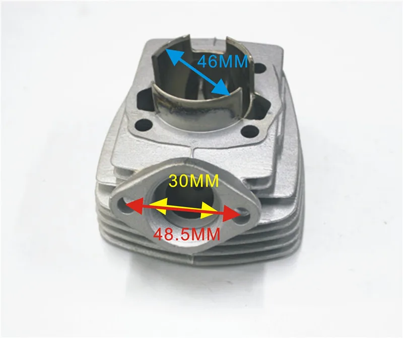 Цилиндр для peugeot 46 мм цилиндр с 12 мм pin PGT46 для peugeot 103 104 105 Rcx Sp Spx