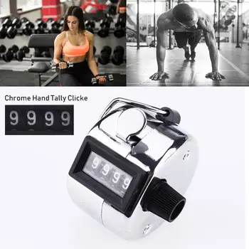 

Portable with Light 4 Digit Number Digital Outdoors Mechanical Counter Buddha-Chanting Counter Golf Kitchen Ring Counter Home