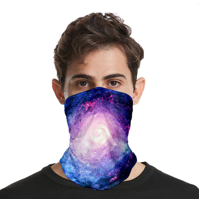 stars color seamless headscarves for men and women with ice silk sunscreen bib mask multi-functional sports magic headscarve
