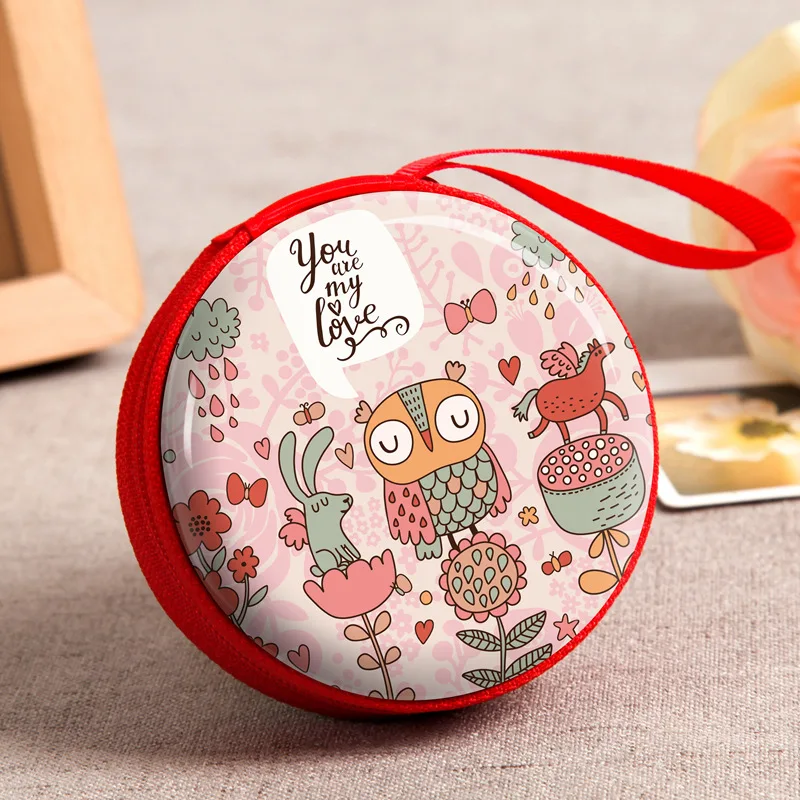 Owl Креативный Кошелек для монет, плюшевые кошельки с принтом из мультфильма, кошелек для монет с аниме, детские игрушки для хранения, маленькие подарки для девочек, сумки для хранения монет - Цвет: Owl