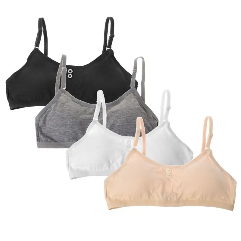 

4pcs/Lot Girls Bra Children Bra for Kids Teenagers Training Vest Teens Underwear