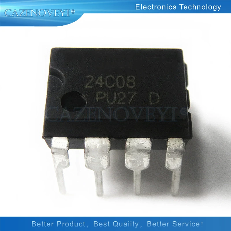 100pcs/lot At24c08an-pu27 At24c08an At24c08 24c08 Dip-8 In Stock ...