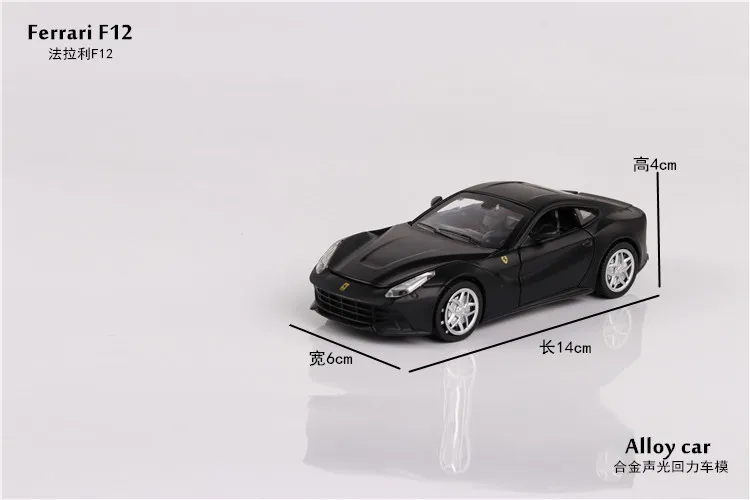 1:32 игрушечный автомобиль F12 супер гоночная металлическая игрушка сплав автомобиль Diecasts& игрушечный автомобиль модель автомобиля Миниатюрная модель автомобиль игрушки для детей