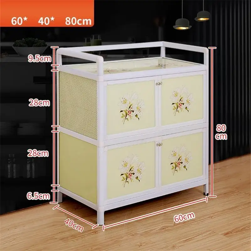 Number 4 Мобильный Арио Sideboard Capbords Китай Sidebord Mueble Aparador шкаф из алюминиевого сплава Meuble кухня, буфет мебель шкаф - Цвет: Number 4