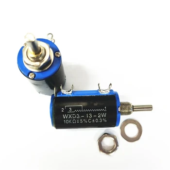 

2pcs/lot WXD3-13-2W 10K ohm WXD3-13 2W Rotary side Rotary Multiturn Wirewound Potentiometer In Stock