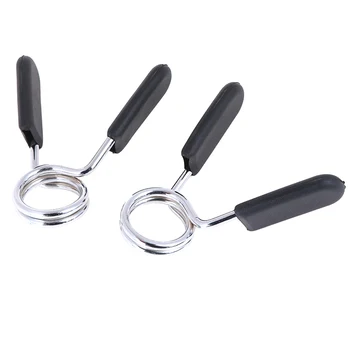 

2PCS Gym Weight Dumbbell Lock Standard Lifting Kit Barbell Lock Barbell Clamp Spring Collar Clips