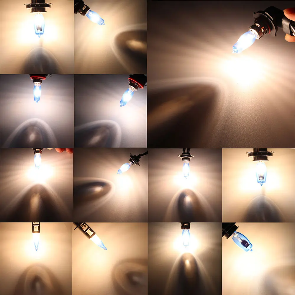 Белый автомобильный галогенный светильник, автомобильный галогенный светильник, головной светильник, супер яркая Автомобильная галогенная лампа для безопасности