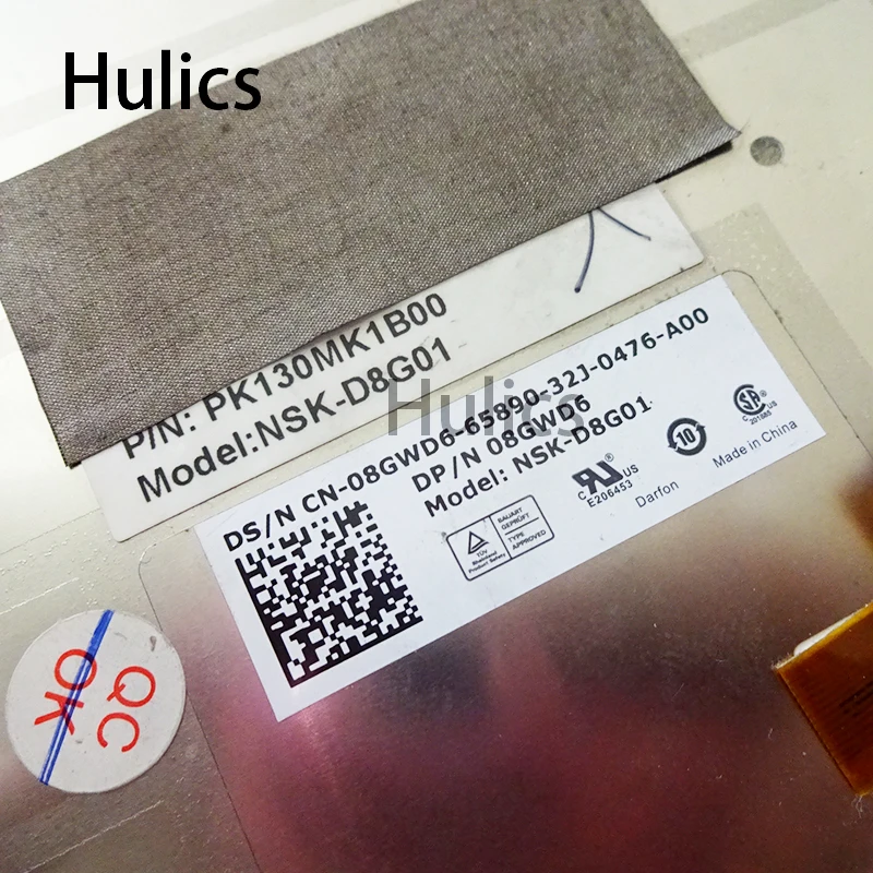 Hulics Origina DP/N: 08GWD6 para Для Dell Alienware M17X M18X R2 R3 Con Teclado retroiluminado 08GWD6 PK130MK1B00 NSK-D8G01