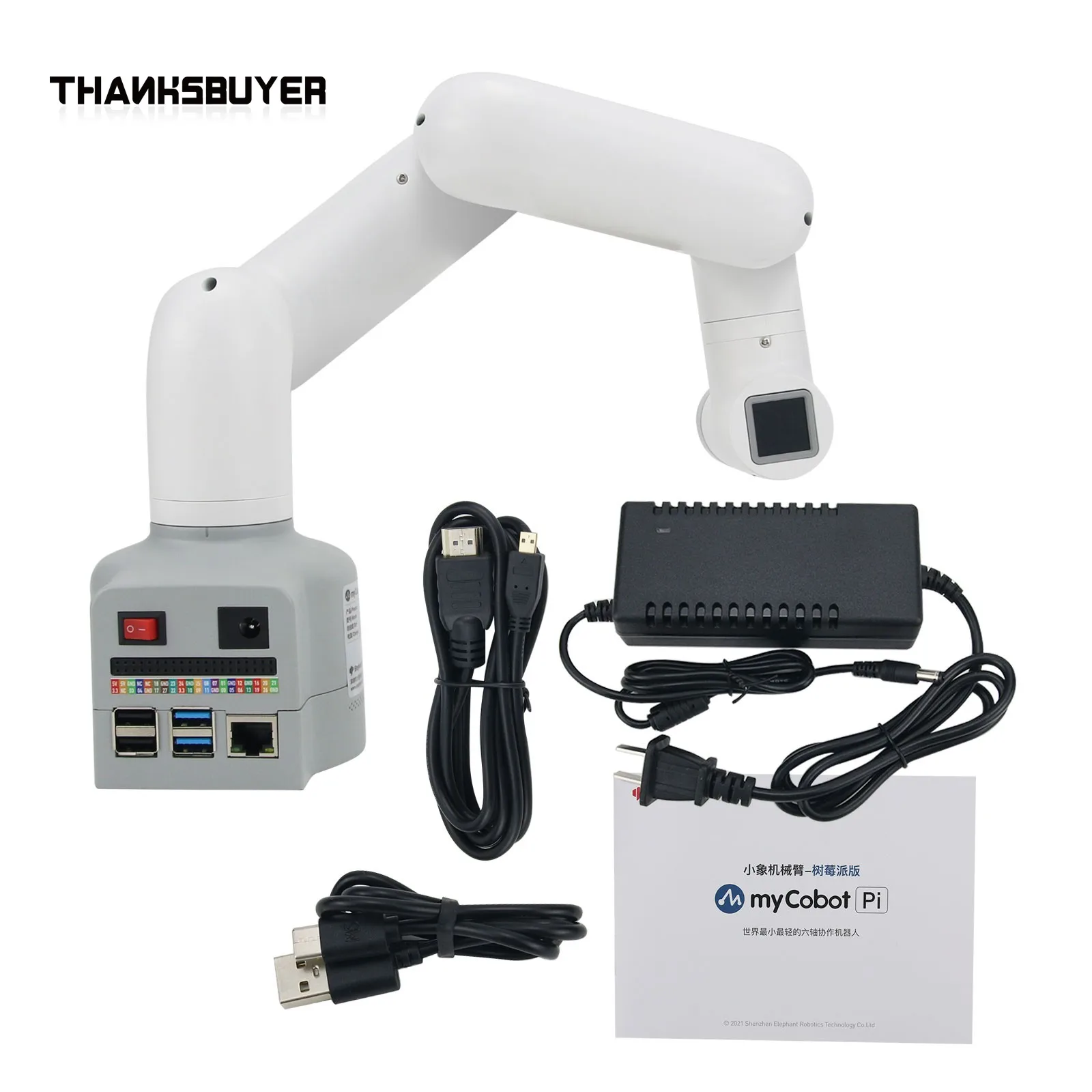 Mycobot-Pi 6 DOF робот-рука совместный робот Raspberry Pi распознавание изображений ROS