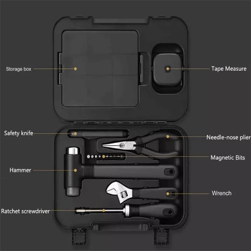 Xiaomi MIIIW 6+ 2 DIY Набор инструментов бытовые ручные инструменты для ремонта, отвертка, гаечный ключ, молотковая лента, плоскогубцы, нож с набором инструментов