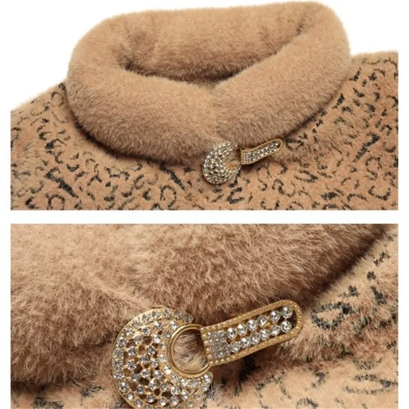 Elegant Faux Fur Coat Women Autumn Winter Warm Soft Fur Jacket Female Plush Overcoat Pocket Casual Teddy Outwear female