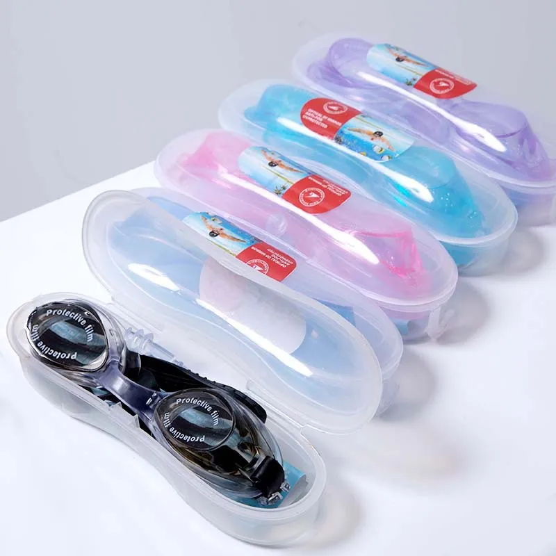 

Hot Sales Recommended Waterproof Goggles for Both Men And Women Swimming Goggles Plain Glass Goggles Adjustable Multi-color Sele